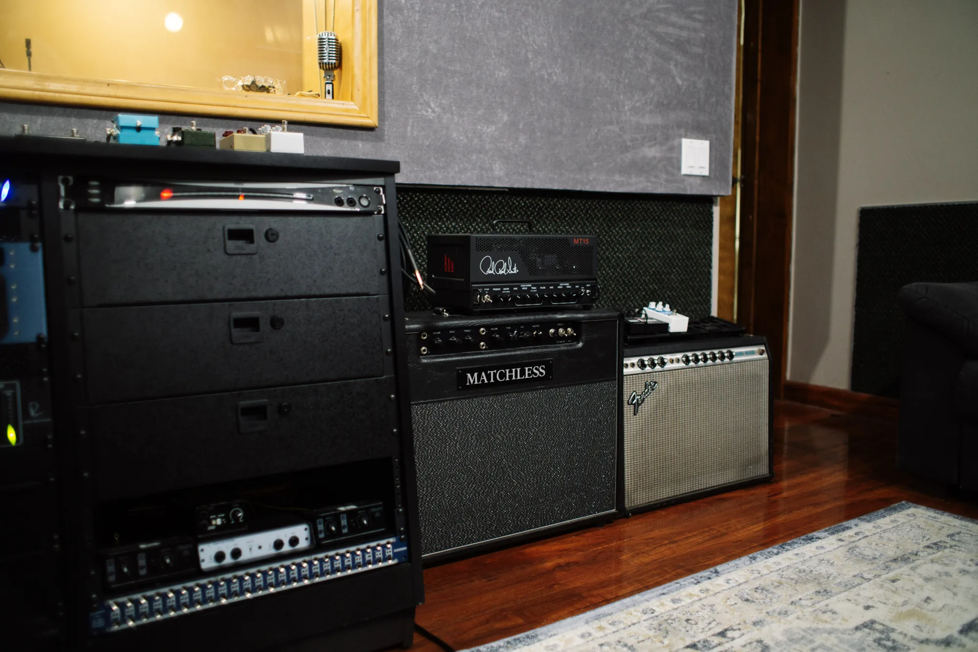 Amplifier collection in the control room